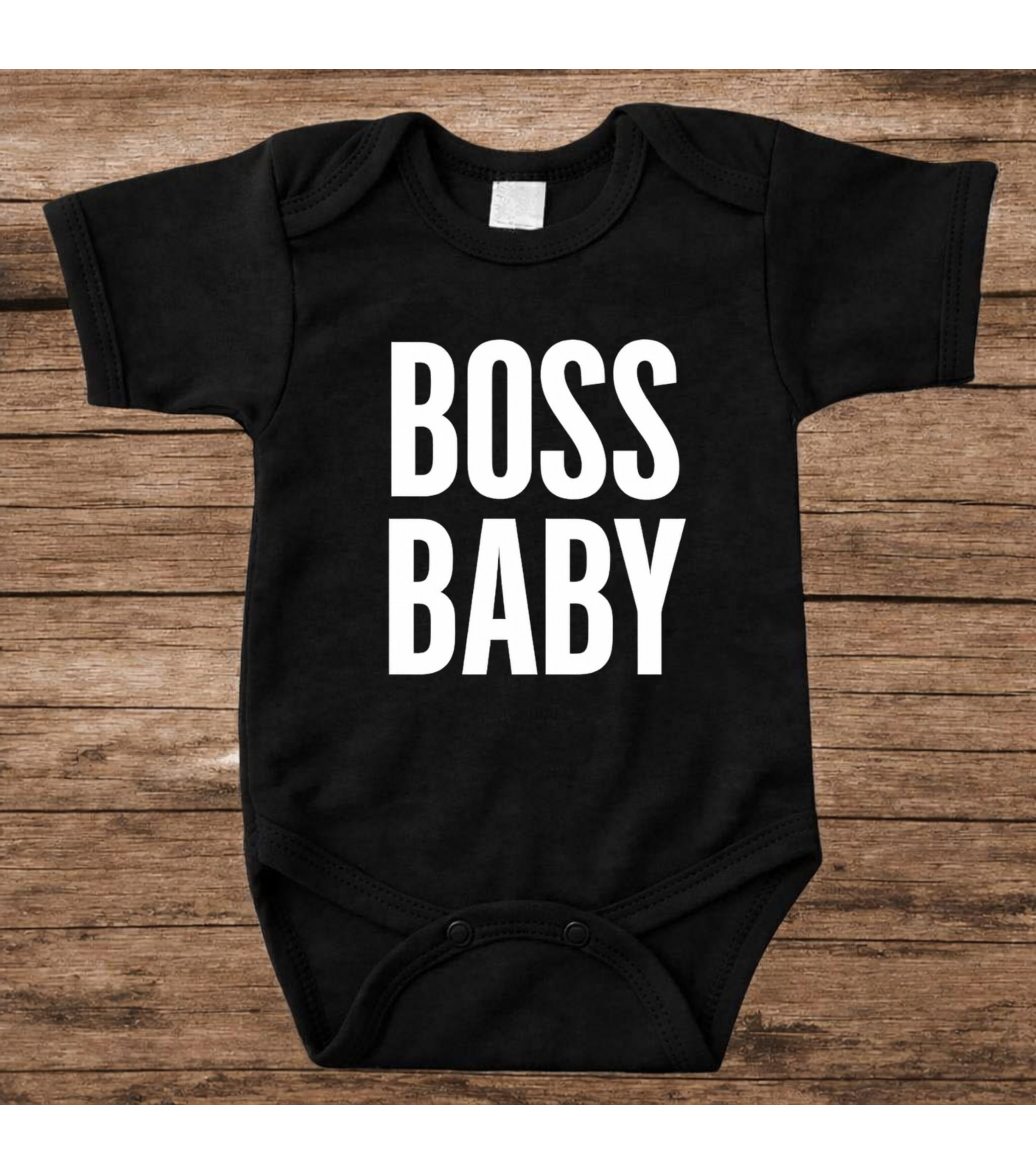Romper boss baby ZWART