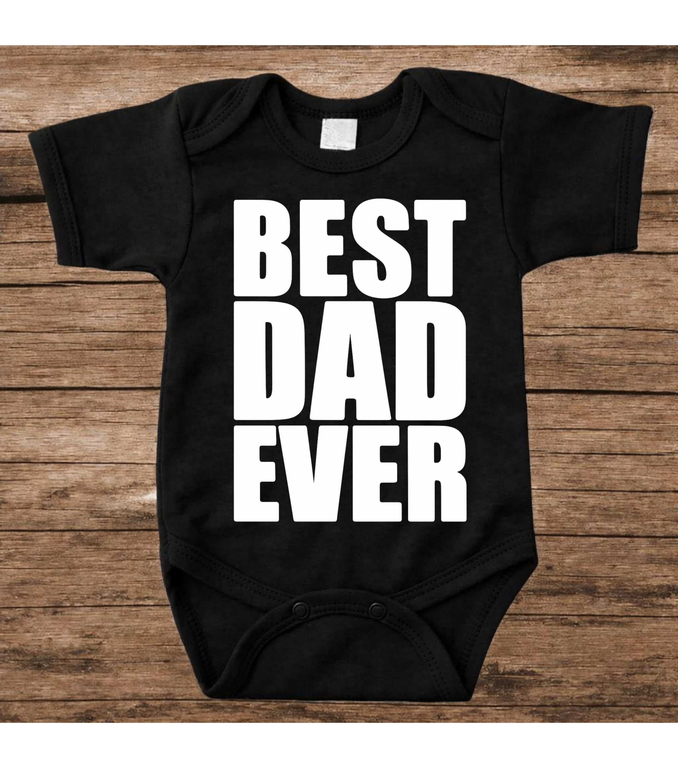 Romper Best dad ever zwart